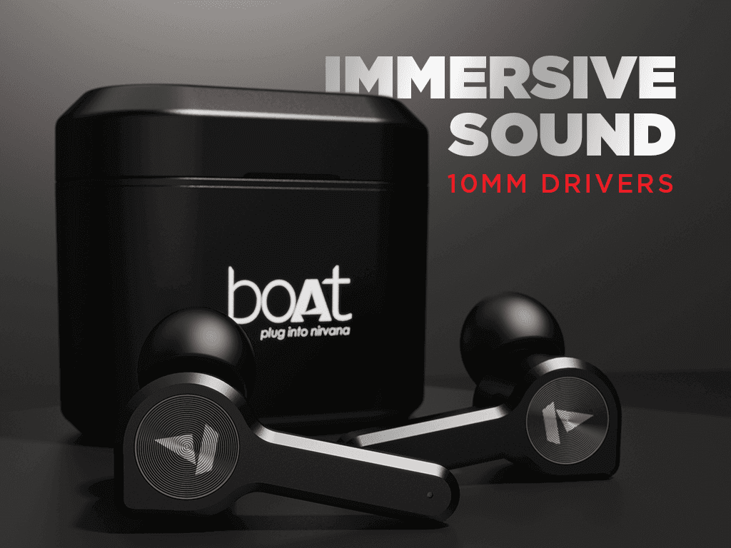 boAt Airdopes 408 | Wireless Earbuds with 10mm drivers, IWP™️ Technology, ENx™️ Technology, Playback Upto 30 Hours