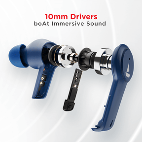 boAt Airdopes 411 ANC | Noise-Cancelling Earbuds with 10mm Drivers, ASAP™ Charge Technology, Up to 25dB ANC, ENx™ Technology, 17.5 Hours Playback