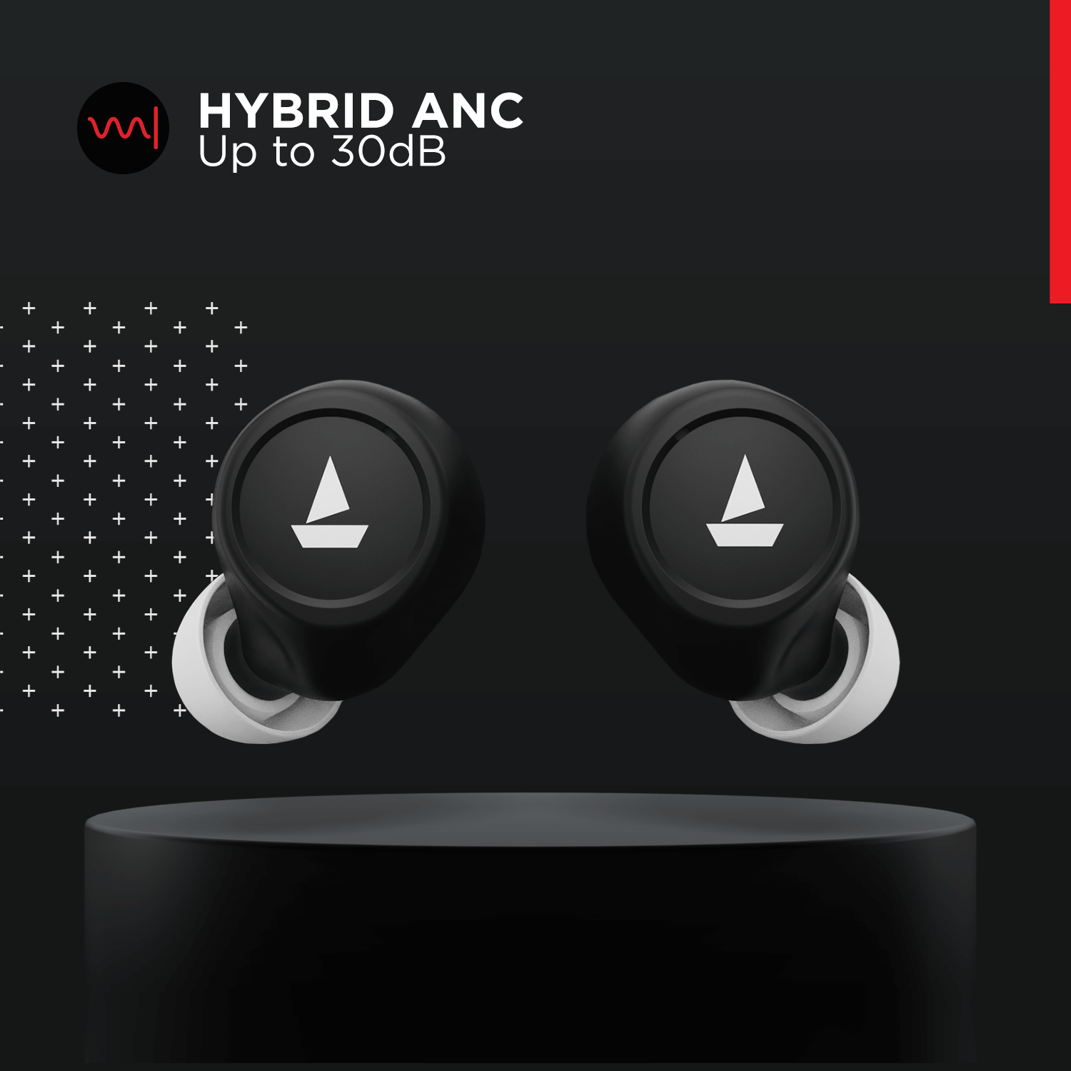 boAt Airdopes 501 ANC ANC wireless Earbuds with Dual Mics with ENx Technology BEAST for Low Latency 8mm Drivers