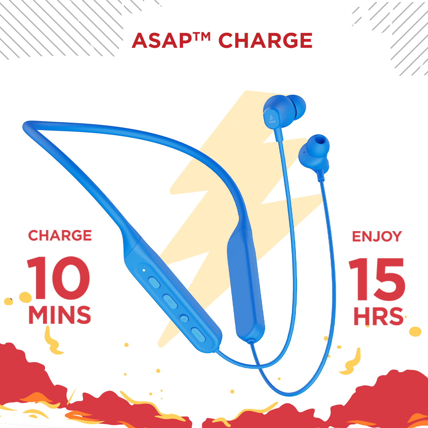 boAt Rockerz 378 | Wireless Bluetooth Earphones with Spatial Bionic Sound tuned by THX®, 10mm Drivers, 25HRS of Nonstop Playback