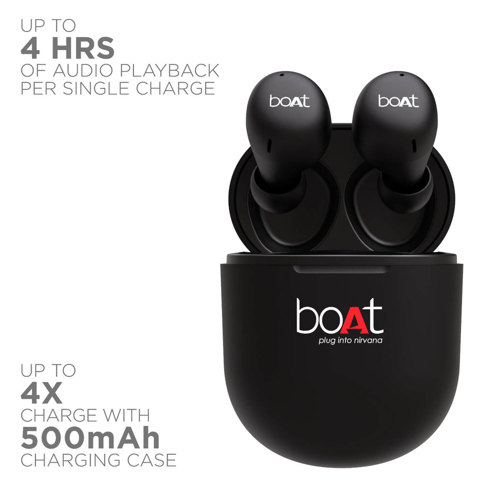 boAt Airdopes 383 Wireless Earbuds with 7mm Rhythmic Dynamic Drivers