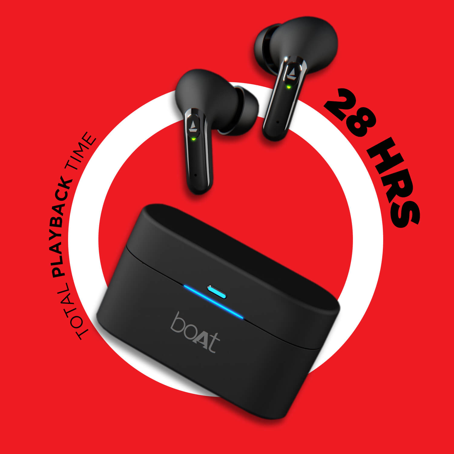 boAt Airdopes 701 ANC | Wireless Earbuds with 9mm drivers, BEAST™ Mode for Gamers, Noise Cancellation & 550 mAh Charging Case