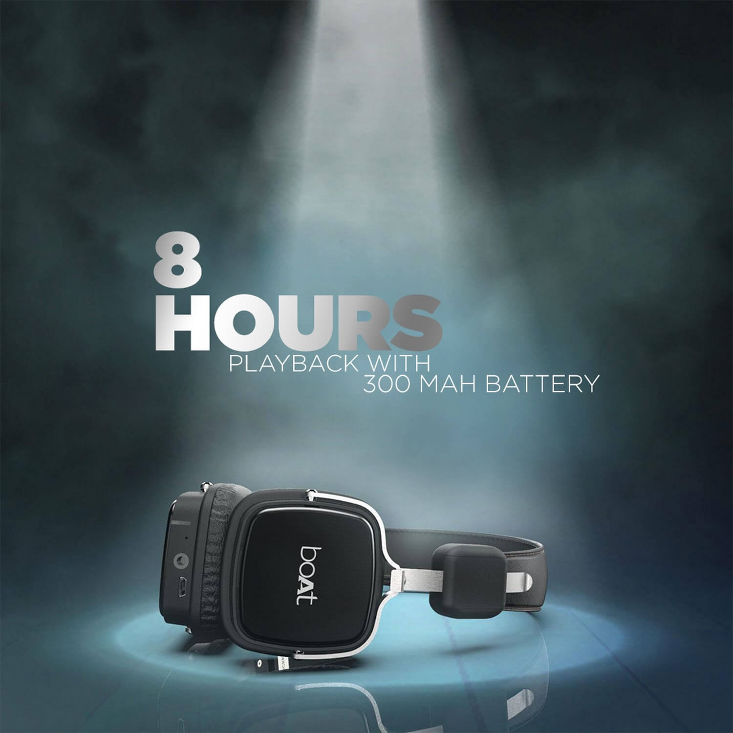 boAt Rockerz 600 | Bluetooth Headphone with 40mm Dynamic Driver, 8 Hours Playback, Easy Tap Controls, 300mah Battery