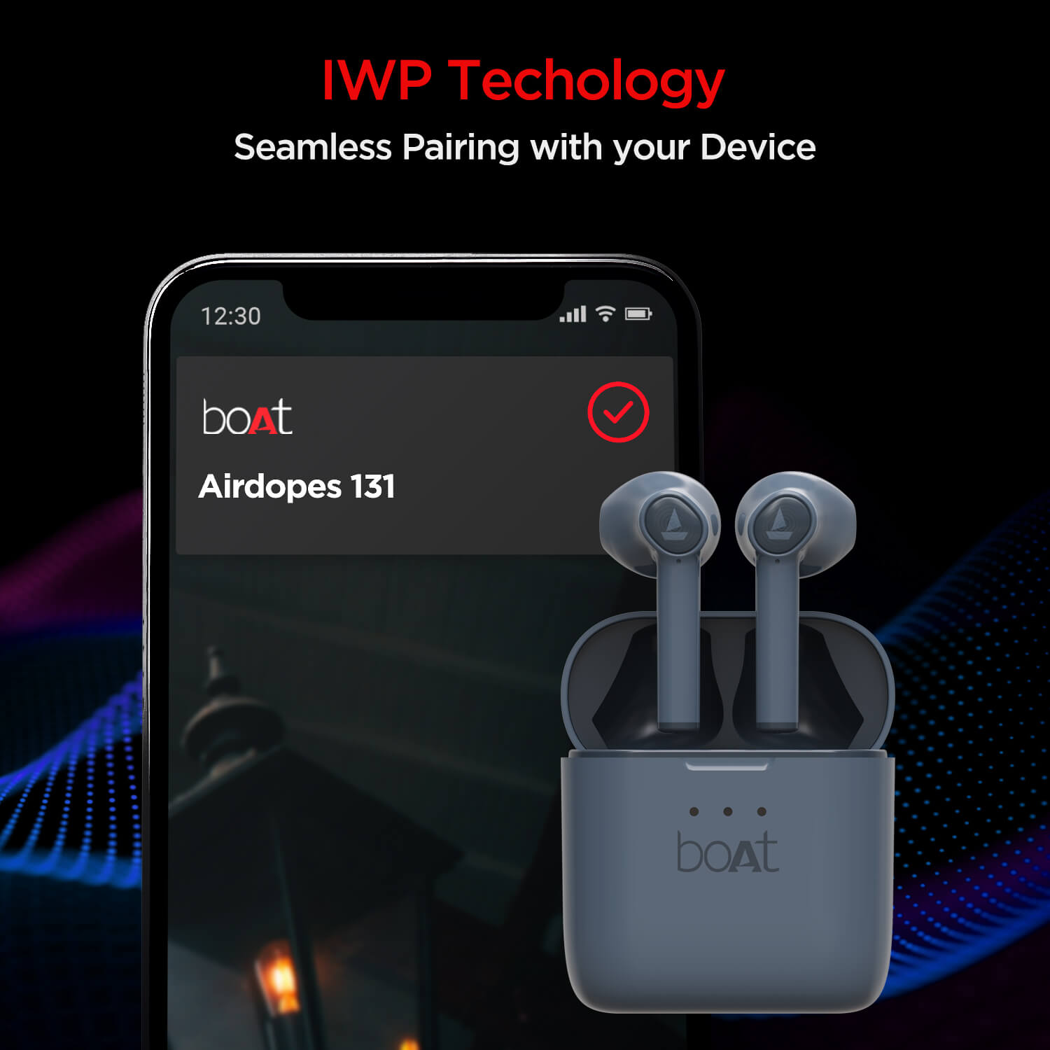 boAt Airdopes 138 | Wireless Earbuds with 13mm Drivers, Bluetooth V5.0+EDR, IWP Technology, 650mAh Pocket friendly Charging Case, 60 Hours nonstop music