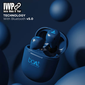 boAt Airdopes 381 | Bluetooth In-Ear Wireless Earbuds with 7mm Rhythmic Dynamic Drivers, Nonstop Music UpTo 20 Hours