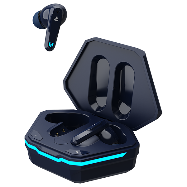 boAt Airdopes 191G | Wireless Earbdus Gaming Earbuds with 2x6mm Dual Drivers, Quad Mics with ENx™ and IWP™ Technology, LED Lights on Charging Case