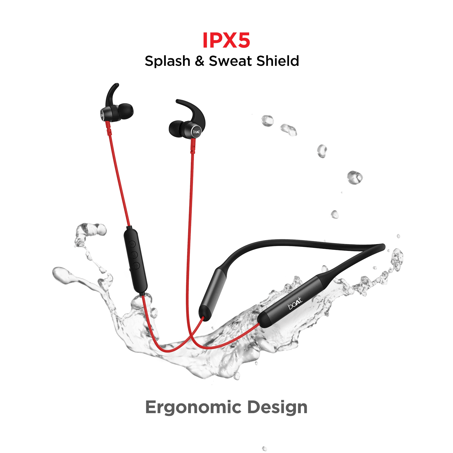 boAt Rockerz 330 Pro | Wireless Bluetooth Neckband with 10mm Dynamic Drivers, Up to 60 Hours of Playback, ENx Technology