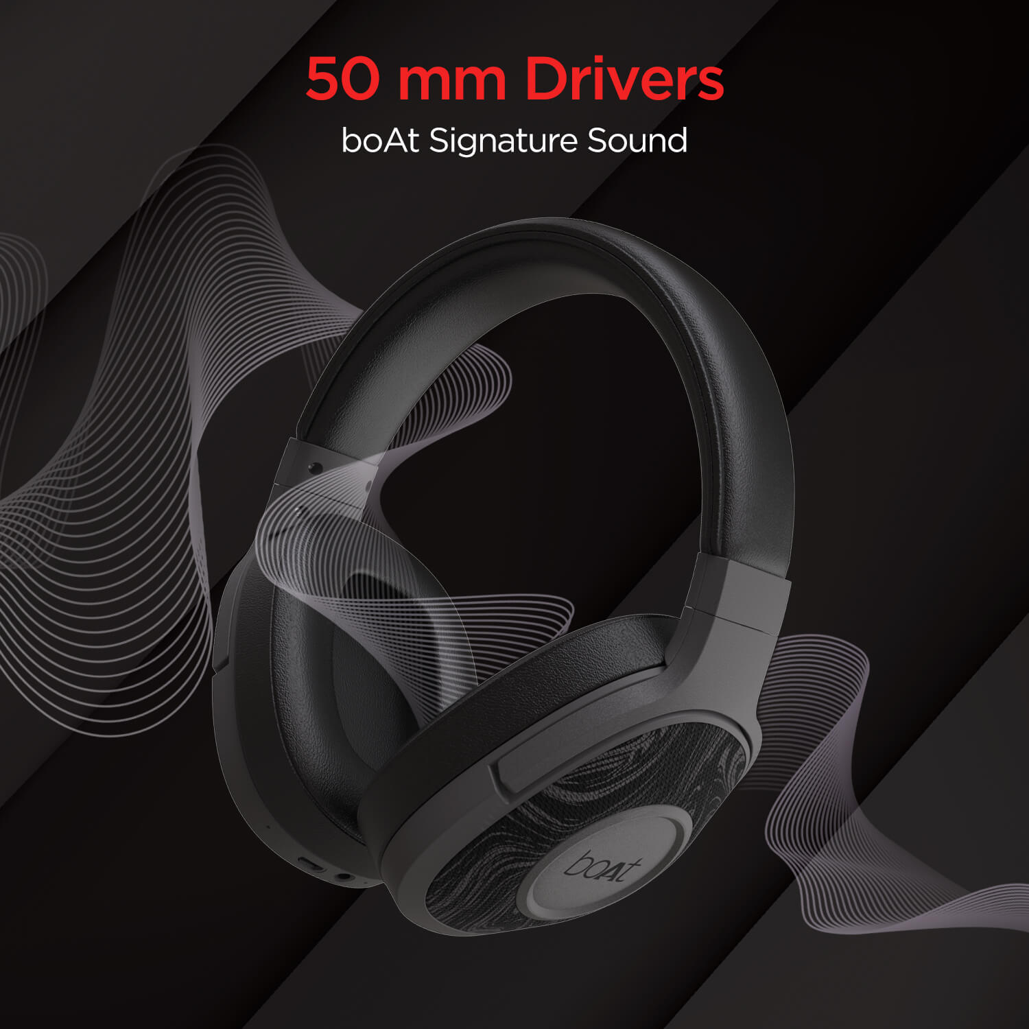 boAt Rockerz 558 | Wireless Headphone with 20 Hours Playback, Physical Noise Isolation, 50mm Dynamic Drivers