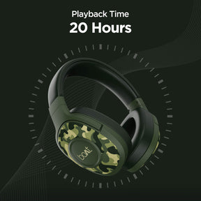 boAt Rockerz 550 | Over Ear Bluetooth Headphones with Upto 20H Playback, 50mm Dynamic Driver, 500mAh Battery