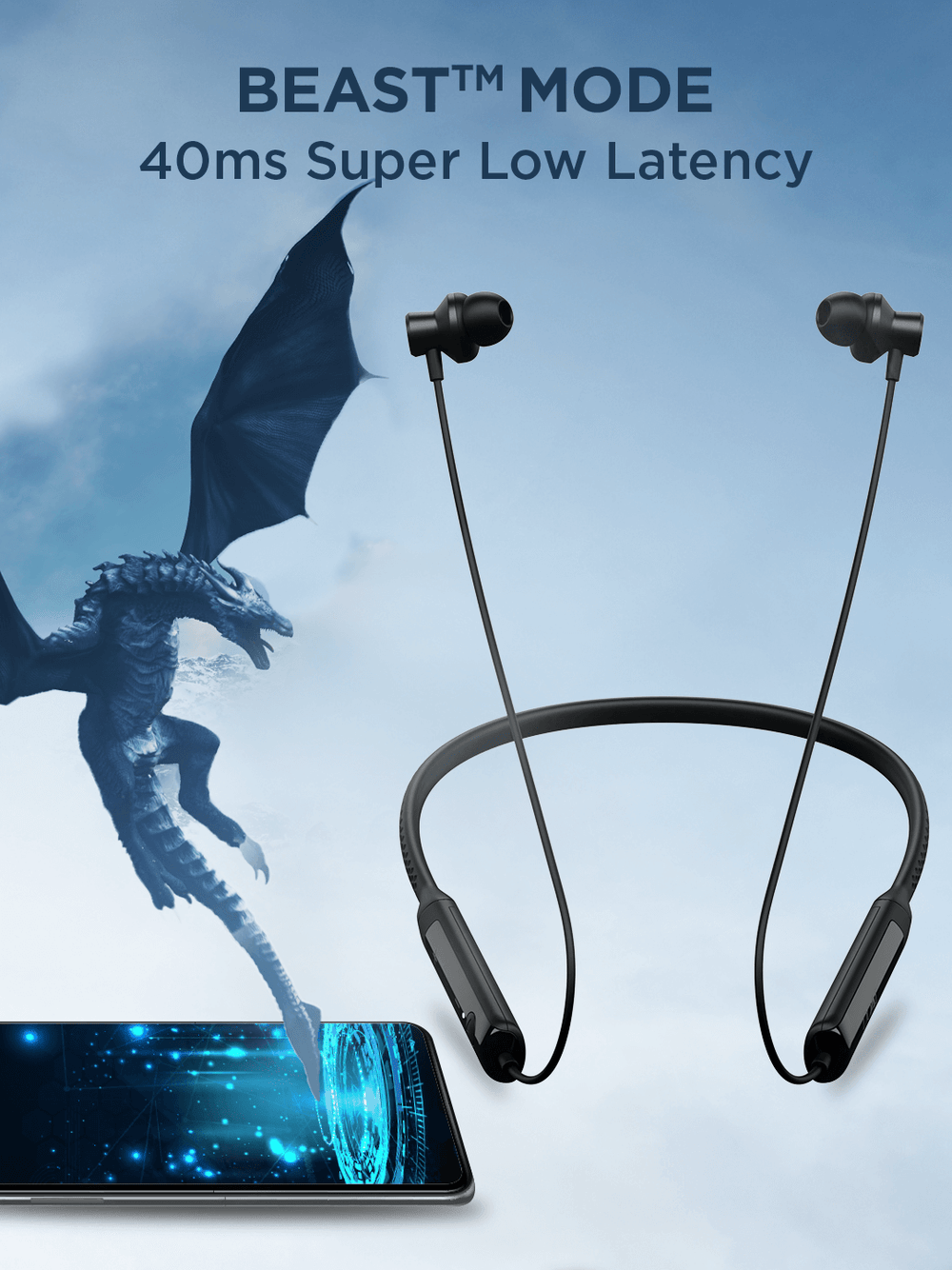 boAt Rockerz Apex | Wireless Neckband with Spatial Bionic Sound