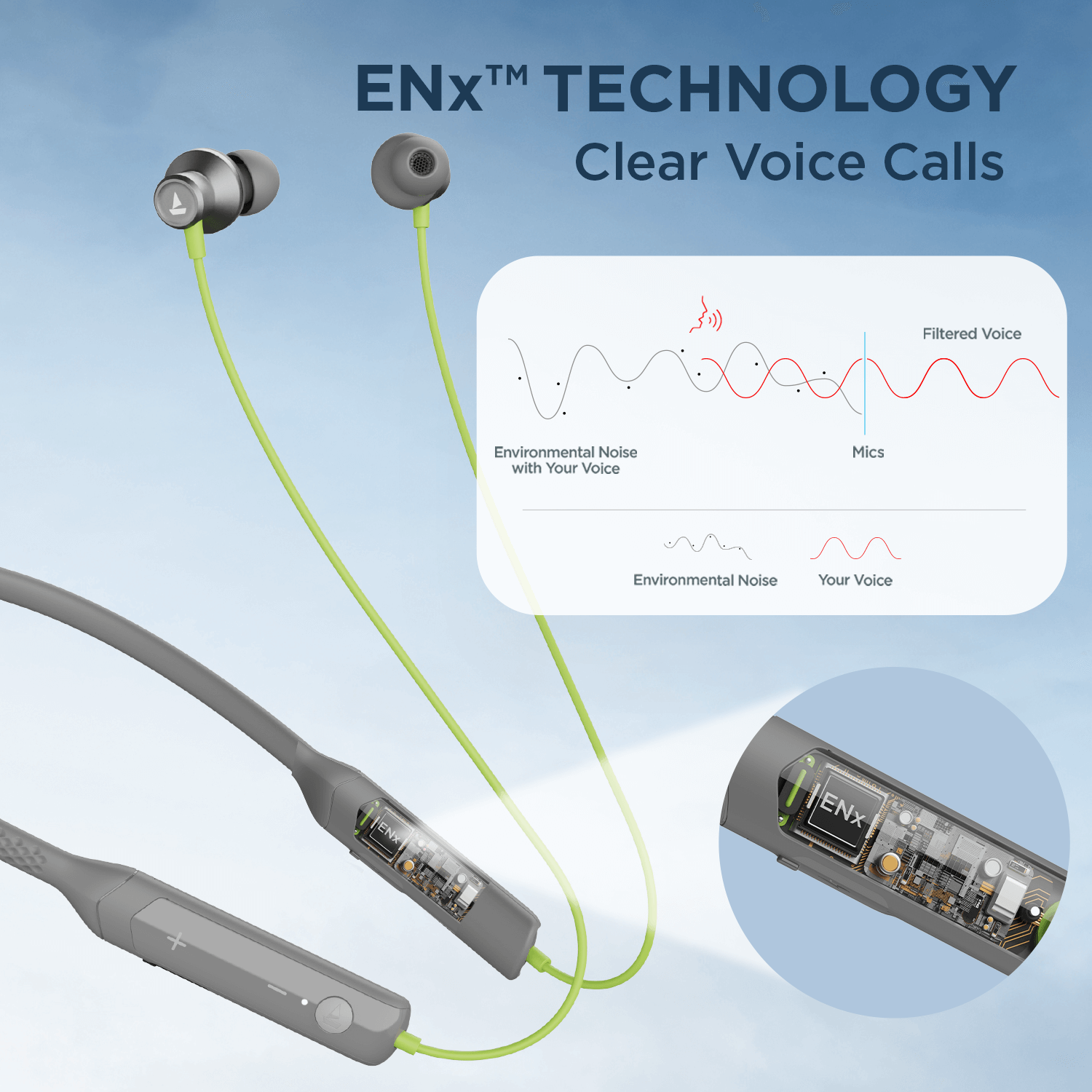 boAt Rockerz Apex | Wireless Neckband with Spatial Bionic Sound powered by DIRAC, BEAST™ Mode, Seamless Touch Controls, 30 Hours Playback time