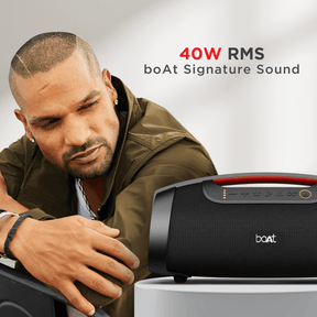 boAt Stone 1450 | Bluetooth Speaker with 40W RMS Sound, IPX5, Portable and Lightweight, Battery Capacity 3600mAh, BT, Aux