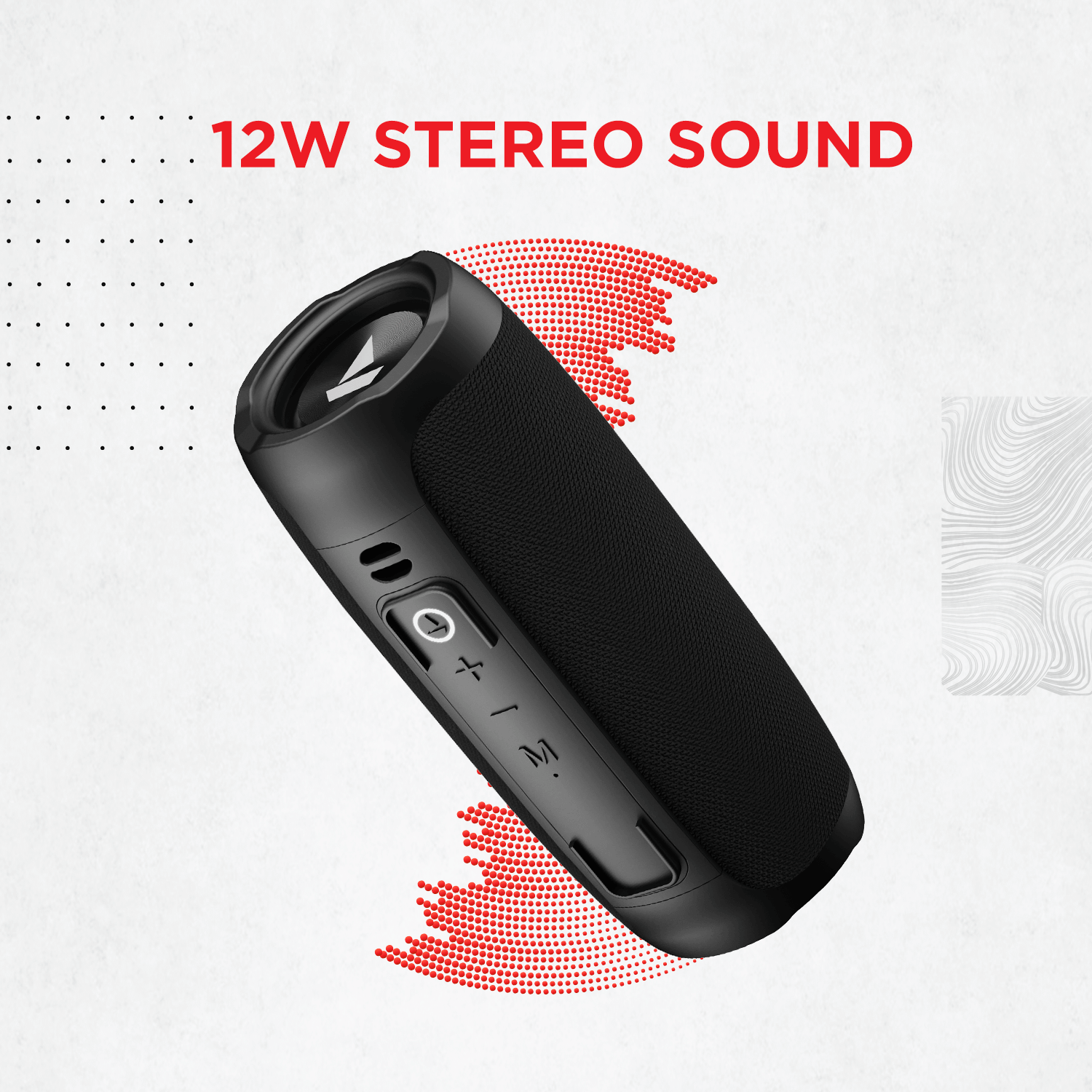 boAt Stone 620 | Portable Bluetooth Speaker with 12W Stereo Sound, Upto 10 Hours, Bluetooth v5.0 + AUX, USB