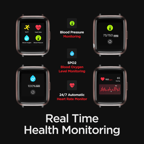 boAt Storm RTL Fitness & Activity Tracker Smart Watch with 1.29" (3.