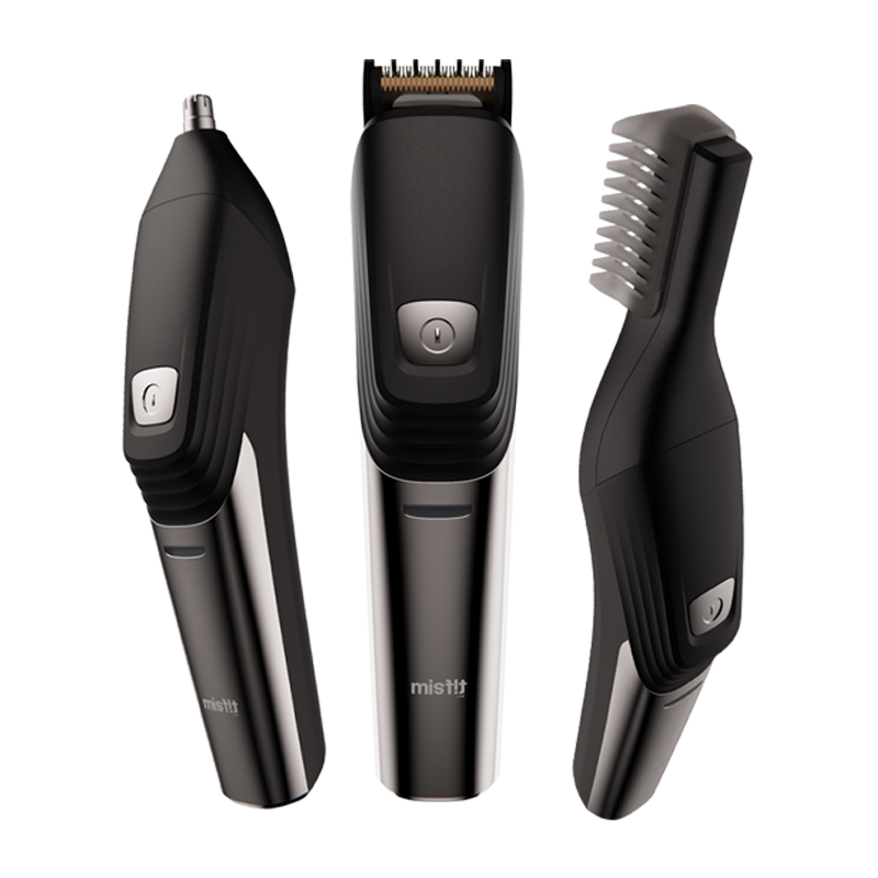 Misfit T200 3-in-1 Grooming Kit for Men | Titanium Blades, 120 min Runtime with 5 Length Settings, USB Charging, Cord/Cordless Usage