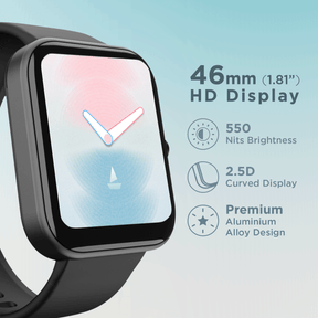 boAt Wave Arcade | 1.81" (4.59 cm) Display Bluetooth Calling Smart Watch with 100+ Sports Modes, Save up to 50 contacts, IP68 Dust and Water Resistance
