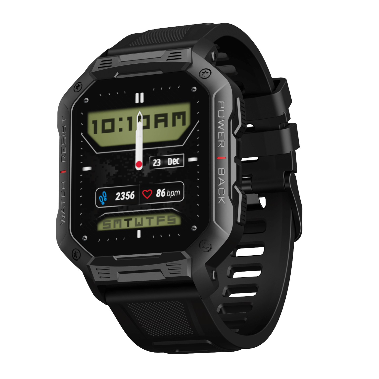 boAt Armour | Military Grade Smartwatch with 1.83" (4.64 cm) HD Display, Bluetooth Calling, Tough & Rugged Display, 100+ Watch Faces
