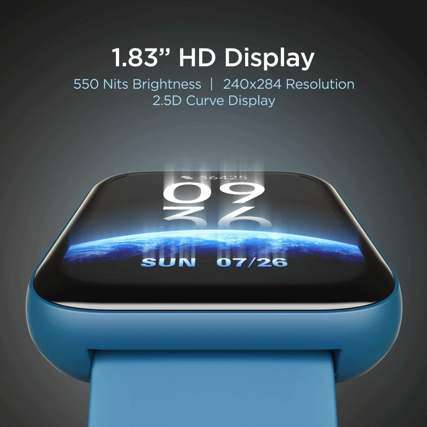 boAt Wave Call Plus | Biggest Display Smart Watch with 1.83" (4.64cm) HD Display, BT Calling, Save up to 20 contacts, IP68 Dust & Water Resistance