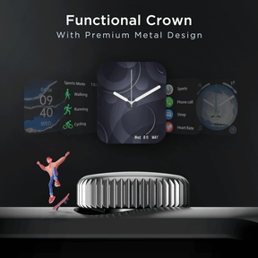 boAt Wave Edge | 1.85"(4.69cm) HD Edge to Edge Display Smartwatch, Bluetooth Calling, 100+ sports modes, IP68 Dust and Water Resistance