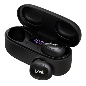 boAt Airdopes 121 v2 | In-Ear Earbuds v2 with 8mm driver, LED Case Battery Indicator, 380mAh Pocket Friendly Charging Case