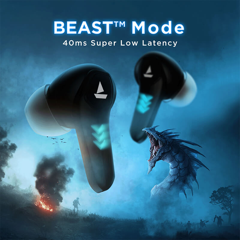 boAt Immortal 131 | Wireless Gaming Earbuds with 40 Hours Playtime, Clear Calling with ENx™, Low Latency, RGB lights
