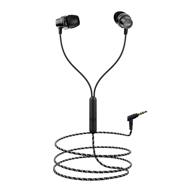 Bassheads 182 | In-Ear Wired Earphone with 10mm Driver, Durable Braided Cable, Active Voice Assistant