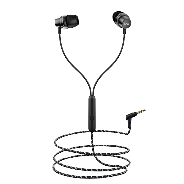 Bassheads 182 In-Ear Wired Earphone with 10mm Driver, Durable Braided Cable, Active Voice Assistant