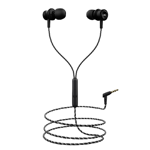 boAt Bassheads 152 Wired Earphone with Premium HD Sound Angled Headphone Jack Super Extra Bass Active Voice Assistant