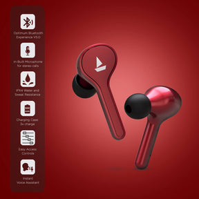 boAt Airdopes 431 | Wireless Earbuds 7mm Drivers, IPX4 Sweat & Water Resistance, Bluetooth 5.0, 500mAh Charging Case