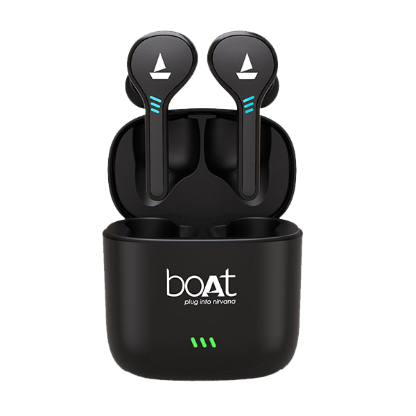 boAt Airdopes 431 Wireless Earbuds 7mm Drivers, IPX4 Sweat Water Resistance, Bluetooth 500mAh Charging Case