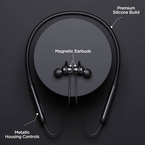 boAt Rockerz 330 | Bluetooth Earphone with Upto 30 Hours Nonstop Audio Bliss, Peerless Metallic Control Panel