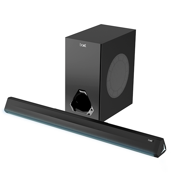 boAt Aavante Orion | Bluetooth Soundbar with 2.1 Channel, Wired Subwoofer, 160W RMS Sound, Bluetooth v5.3, AUX, USB, Optical