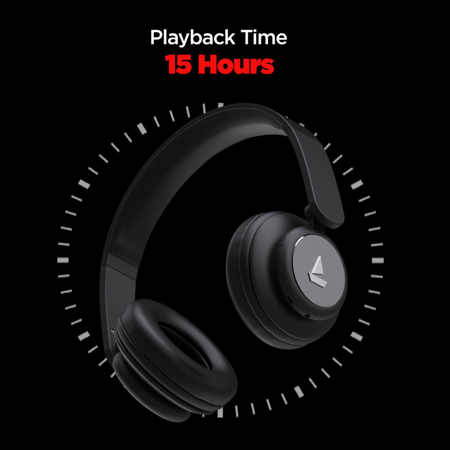 Rockerz 450 | Over Ear Bluetooth Headphones with Upto 15 Hours Playback, Adaptive Headband, 40mm Dynamic Driver, 300 mah Battery
