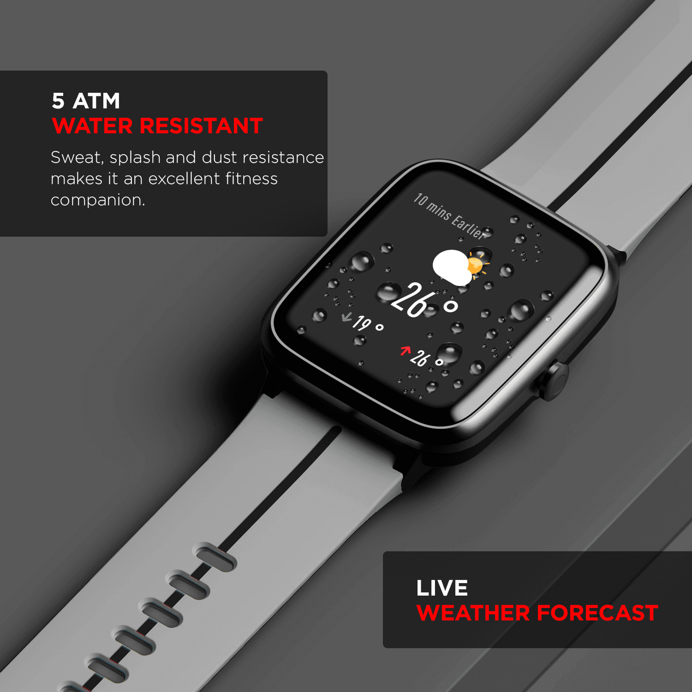 Smartwatch O2 Sensor boAt Xplorer‌ O2 | Smartwatch 33mm Full Touch Color Display, SpO2 Sens